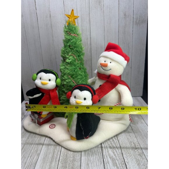 Vtg Hallmark Jingle Pals Very Merry Trio Singing Light Up Snowman Penguins Works - Picture 6 of 7